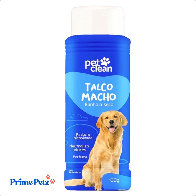 Talco para Cachorro e Gato - Banho a Seco Pet Clean