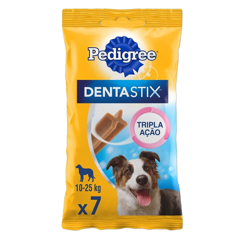 Petisco Pedigree Dentastix cães adultos raças médias 7 unidades 180g