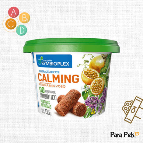 Petisco Calmante Para Cachorro Ansioso Que Late Muito Symbioplex Calming 90 Mini Snacks