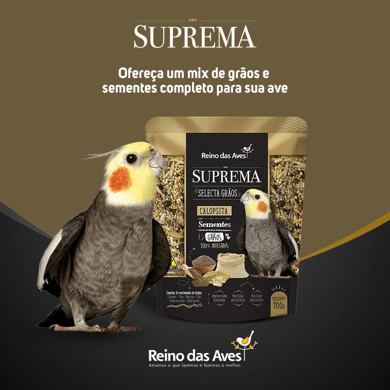 Suprema calopsita selecta grãos 700g - Reino Das Aves