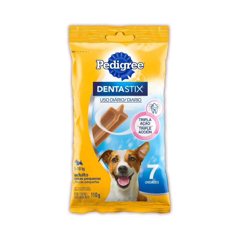 Kit com 2 Petisco Pedigree Dentastix Cães Adultos Raças Pequenas 7 unidades 110g